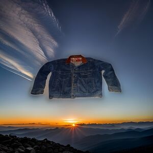 Marlboro Country Store Denim Jean Jacket Vintage Men's Size Large Button Front